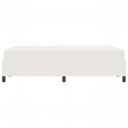 Estrutura da Cama de casal moderno com colchão - Creme 120 x 190 cm tecido