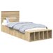 Estructura de cama individual para adultos 93x225 Estructura de cama individual para adultos 93x225 Madera Clara