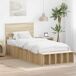 Estructura de cama individual para adultos 93x225 Estructura de cama individual para adultos 93x225 Madera Clara