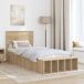 Estructura de cama individual para adultos 93x225 Estructura de cama individual para adultos 93x225 Madera Clara