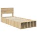 Estructura de cama individual para adultos 93x225 Estructura de cama individual para adultos 93x225 Madera Clara