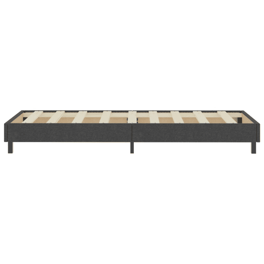 Estrutura de cama de solteiro boxspring - 100x200 cm tecido cinzento Estrutura de cama de solteiro boxspring - 100x200 cm tecido cinzento