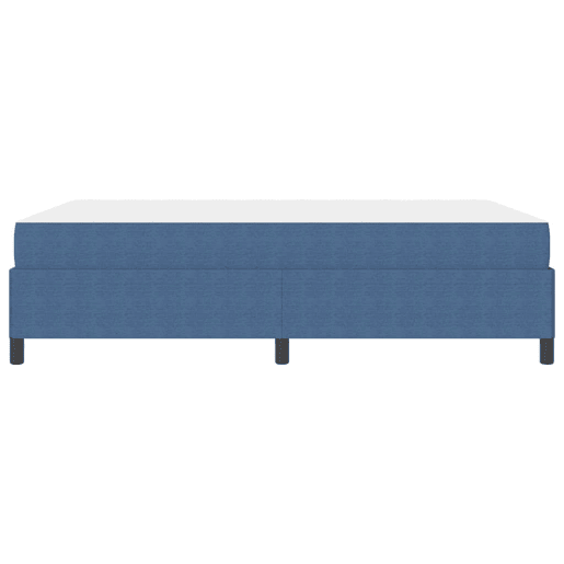 Estrutura da Cama de casal moderno com colchão - Azul 140 x 190 cm tecido
