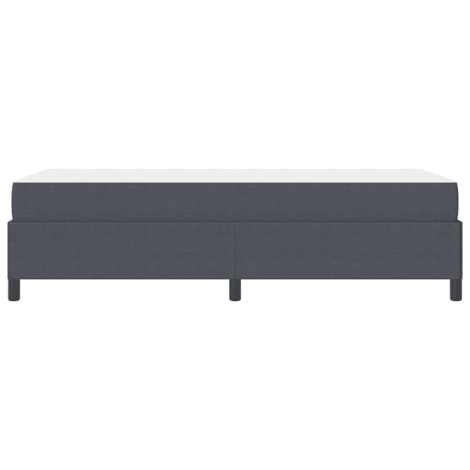 Estrutura de cama de solteiro para adultos com colchão Cinza Escuro 90 x 200 cm tecido