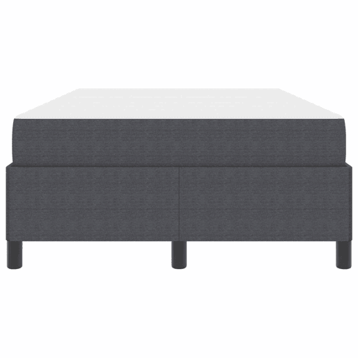Estrutura da Cama de casal moderno com colchão Cinza Escuro 120 x 190 cm tecido