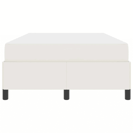 Estrutura da Cama de casal moderno com colchão - Creme 120 x 200 cm tecido Estrutura da Cama de casal moderno com colchão - Creme 120 x 200 cm tecido