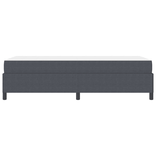 Estrutura de cama de solteiro para adultos com colchão Cinza Escuro 80 x 200 cm tecido