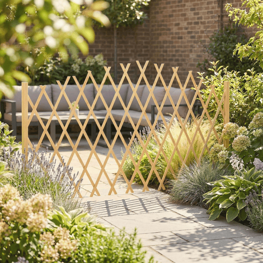 Outsunny Conjunto de 2 Painéis de Vedações de Jardim Exterior de Madeira Portões de Jardim Extensíveis Vedações de Jardim para Decoração de Terraço Pátio 180x30x103 cm Madeira