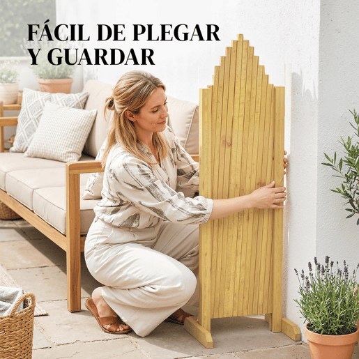 Outsunny Conjunto de 2 Painéis de Vedações de Jardim Exterior de Madeira Portões de Jardim Extensíveis Vedações de Jardim para Decoração de Terraço Pátio 180x30x103 cm Madeira