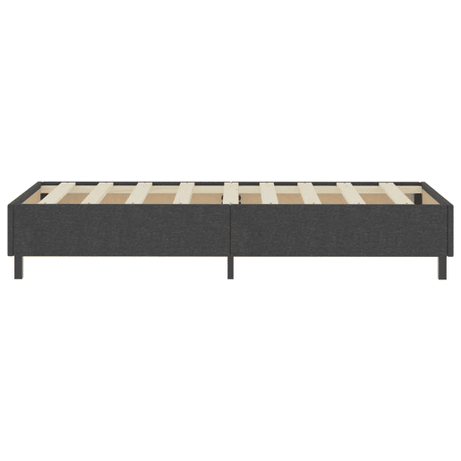 Estrutura de cama de solteiro boxspring - 100x200 cm tecido cinzento Estrutura de cama de solteiro boxspring - 100x200 cm tecido cinzento