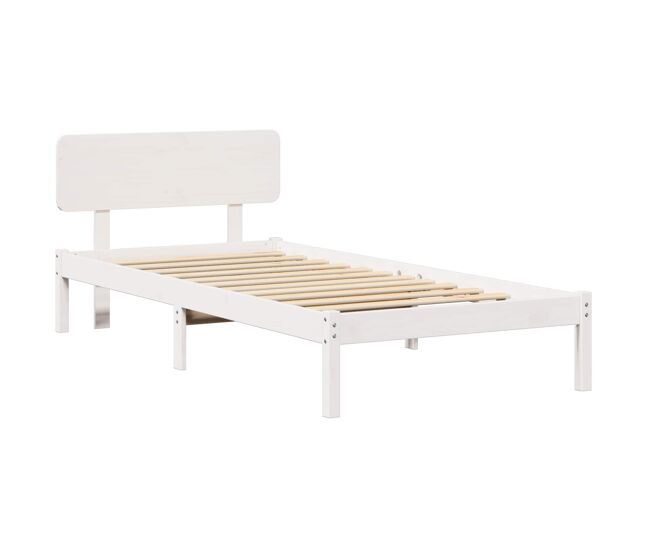 Estructura de cama individual para adultos - 75 x 190 cm madera de pino macizo