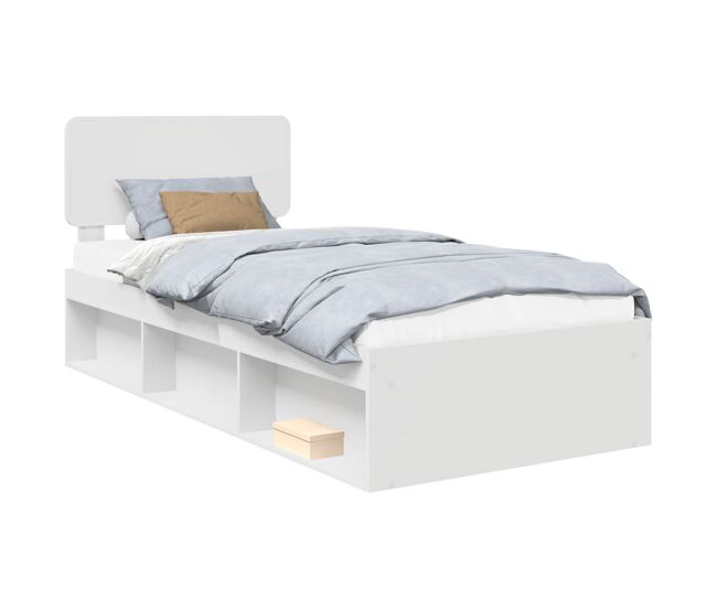 Estructura de cama individual para adultos - 75 x 190 cm madera de pino macizo