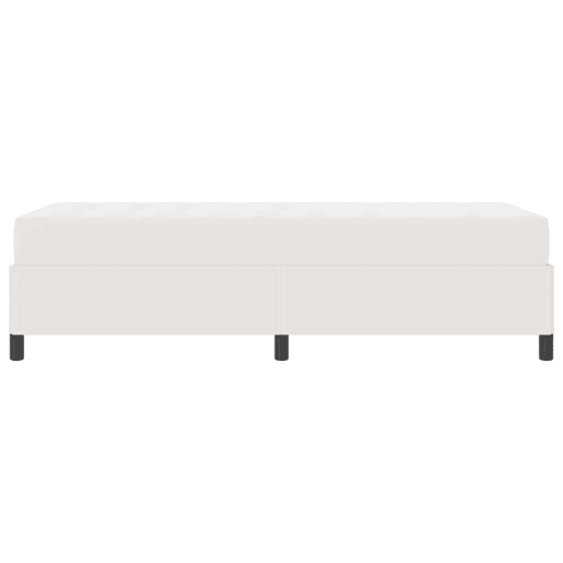 Estrutura de cama de solteiro para adultos com colchão Creme 90 x 200 cm tecido