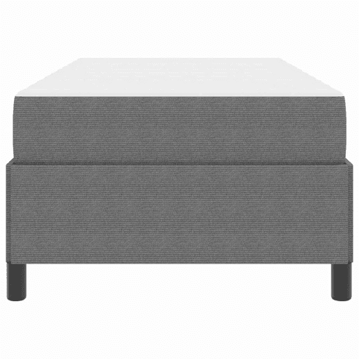 Estrutura de cama de solteiro Design com colchão Cinzento-claro 80 x 200 cm tecido
