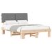 Estructura de cama matrimonial 143x211 Estructura de cama matrimonial 143x211 Madera/ Gris Claro