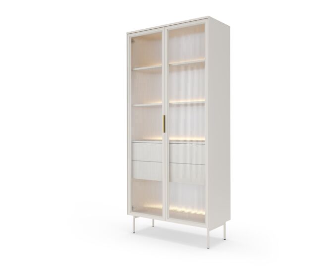 Vitrina lumi 92x39x195 beige
