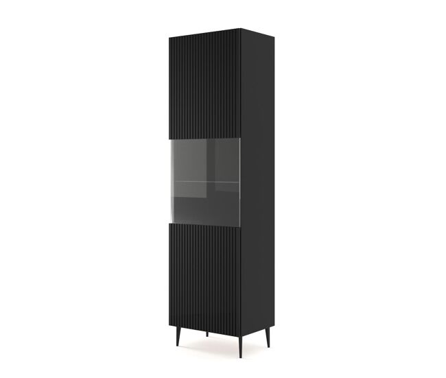 Vitrina ravenna b 60x42x215 negro