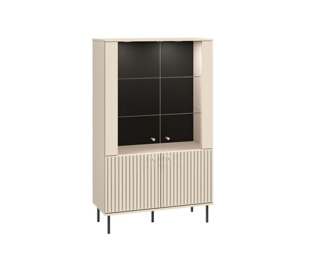 Vitrina sophie 92x40x151 beige