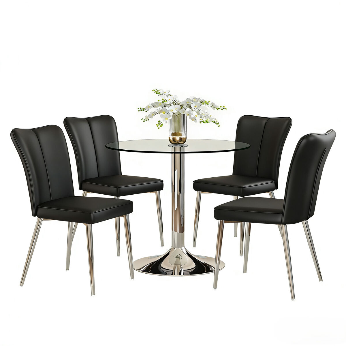 Conjunto de mesas y sillas de comedor 85x85