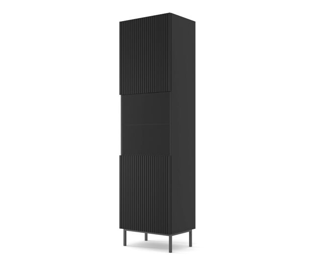 Vitrina ravenna b 60x42x217 negro