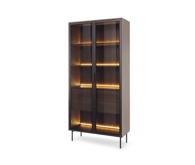 Vitrina lumi 92x39x195 marrón