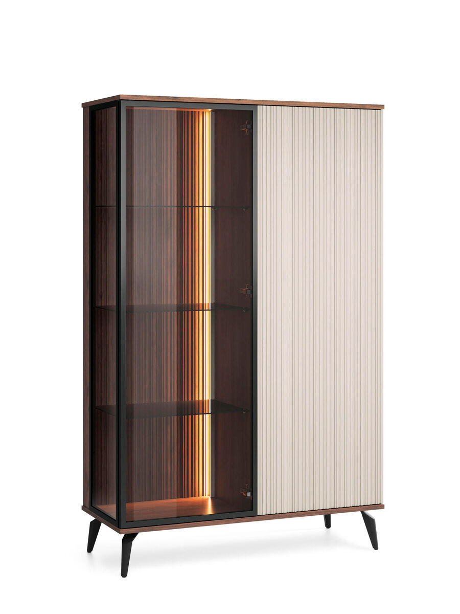 Vitrina vici 103x39x162 beige