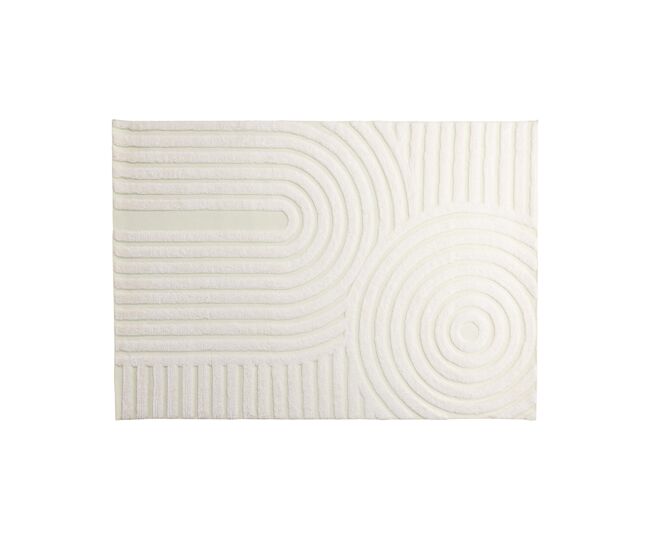 Alfombra de salón nikita 160x230x4 blanco