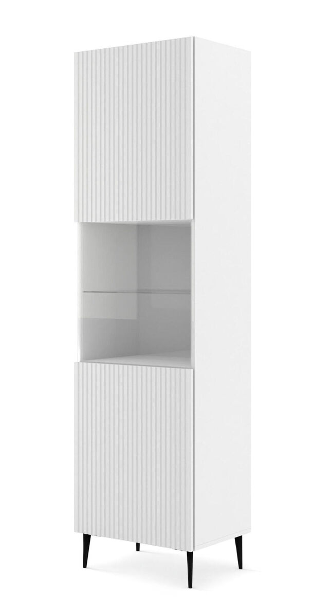 Vitrina ravenna b 60x42x215 blanco, negro