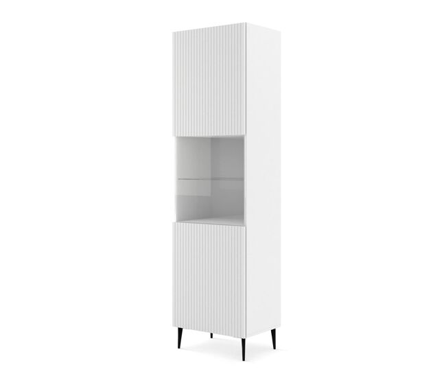 Vitrina ravenna b 60x42x215 blanco, negro