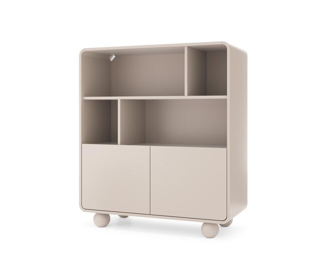 Vitrina albion 108x39x121 beige