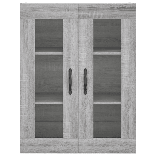 Armário alto - Bufete - Móvel de apoio 69,5x34x180 cm derivados de madeira sonoma cinza pt1123