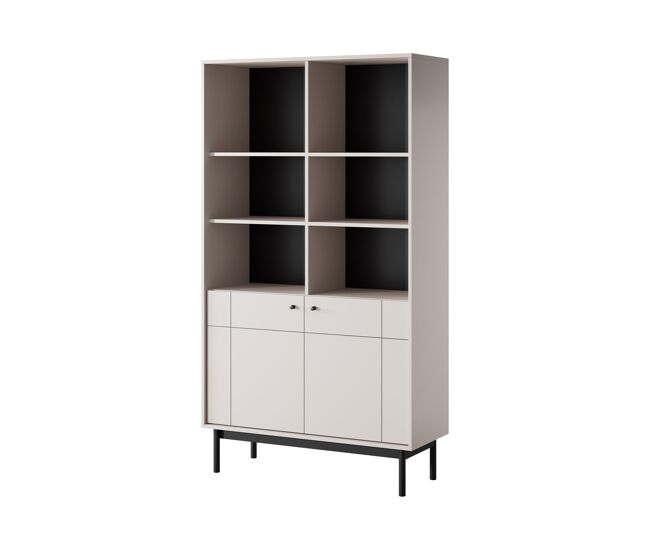 Vitrina japandi 104x39x185 beige