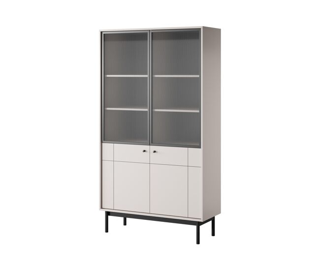 Vitrina japandi 104x39x185 beige