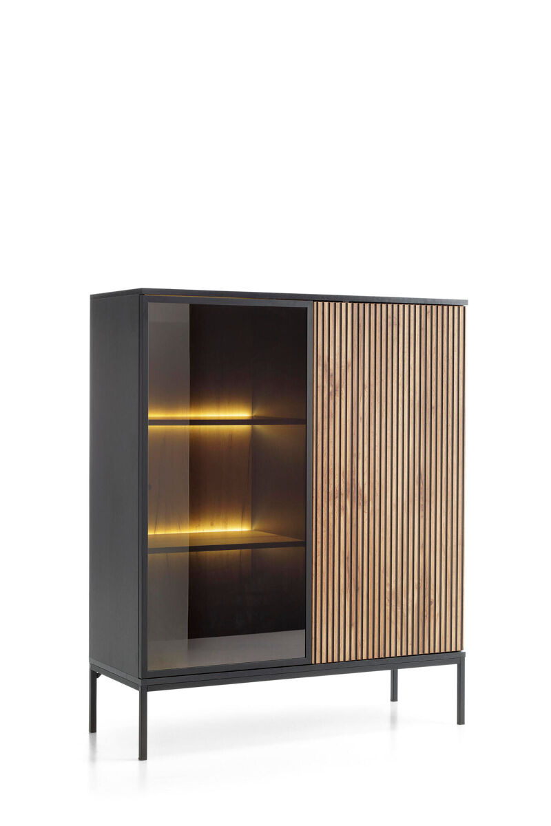 Vitrina sento 104x39x126 negro