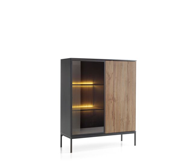 Vitrina sento 104x39x126 negro