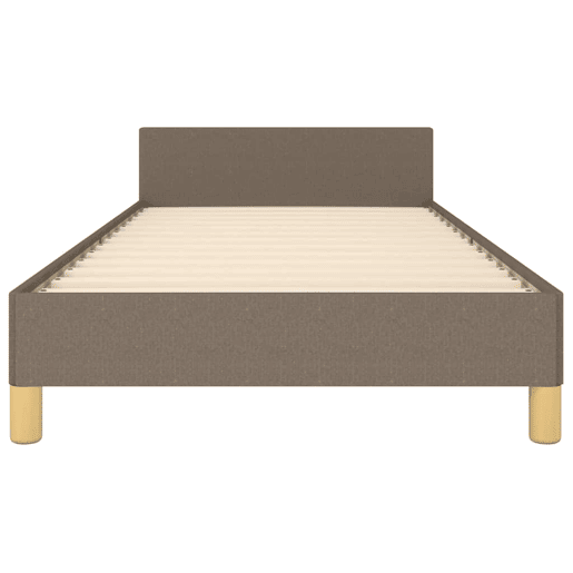 Estrutura de cama de solteiro para adultos c cabeceira tecido 80x200 cm
