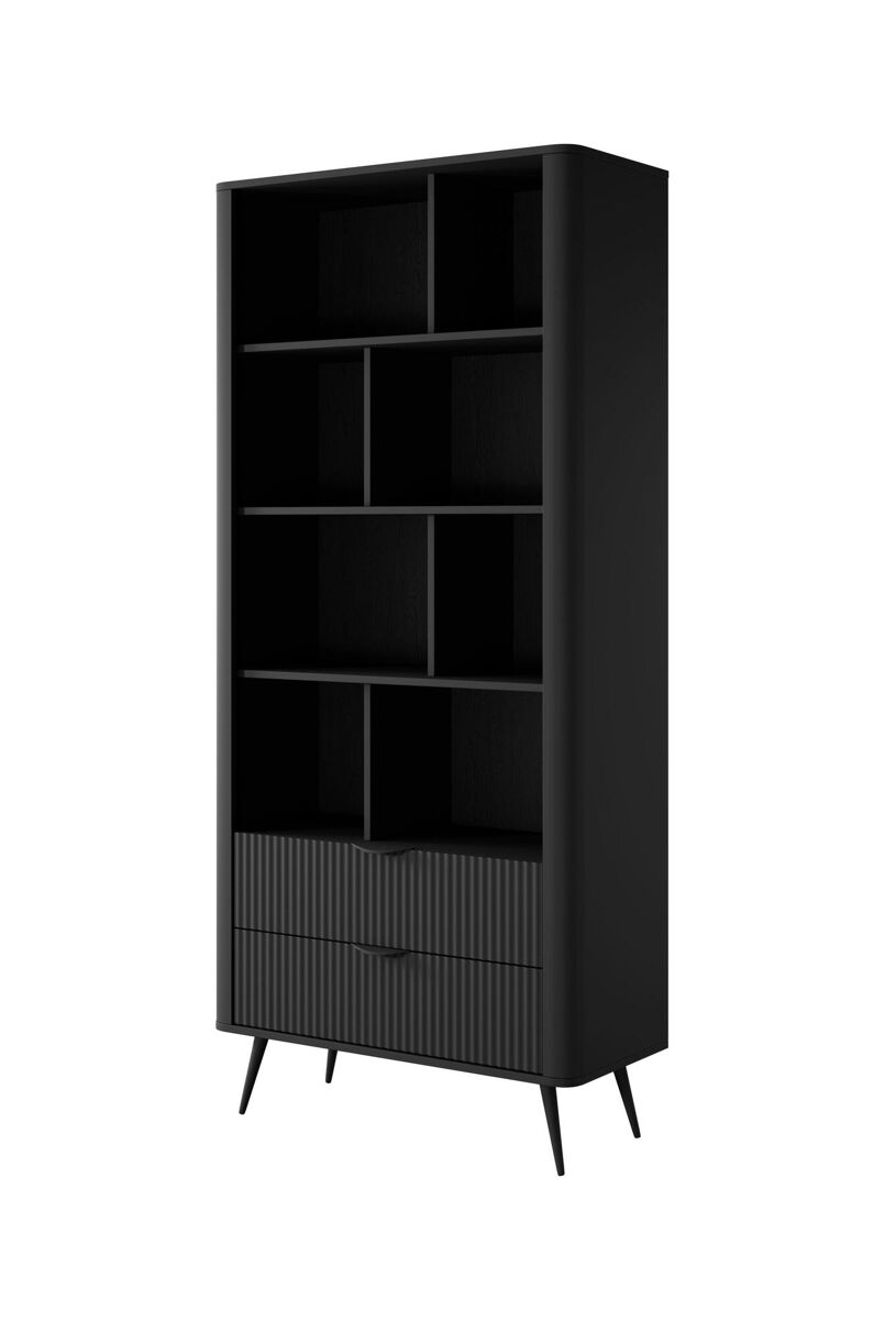 Vitrina lante 88x38x194 negro