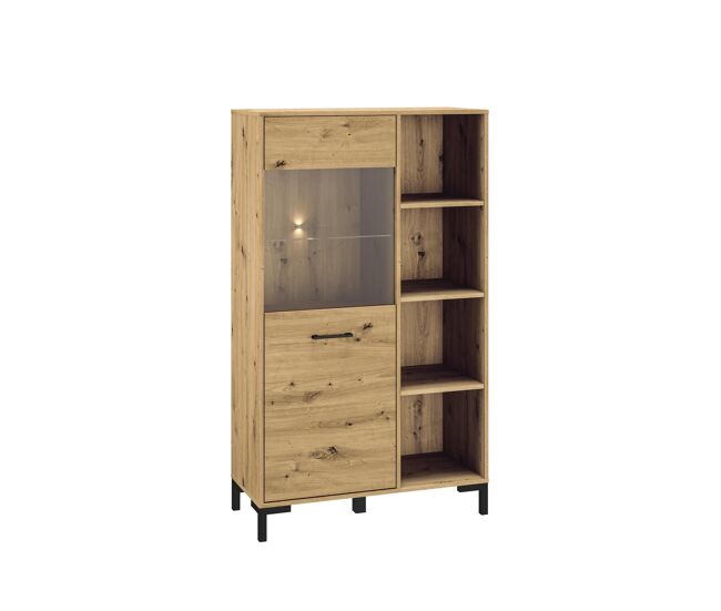 Vitrina nevio 90x40x153 beige