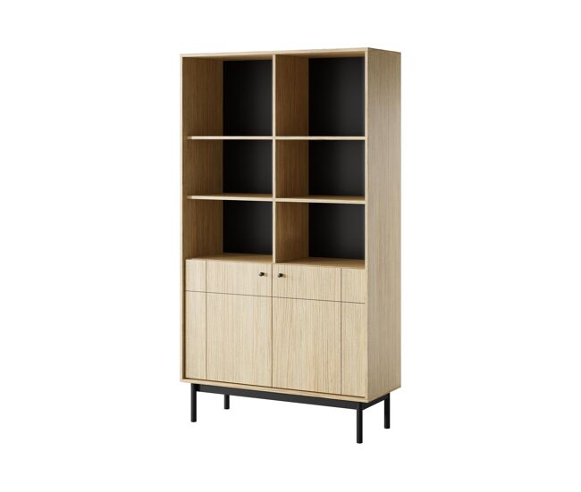 Vitrina japandi 104x39x185 beige