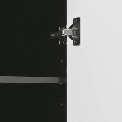 Sapateira 105x39,5x86 cm - 2 portas, 1 gaveta, prateleira ajustável - Preto e Branco