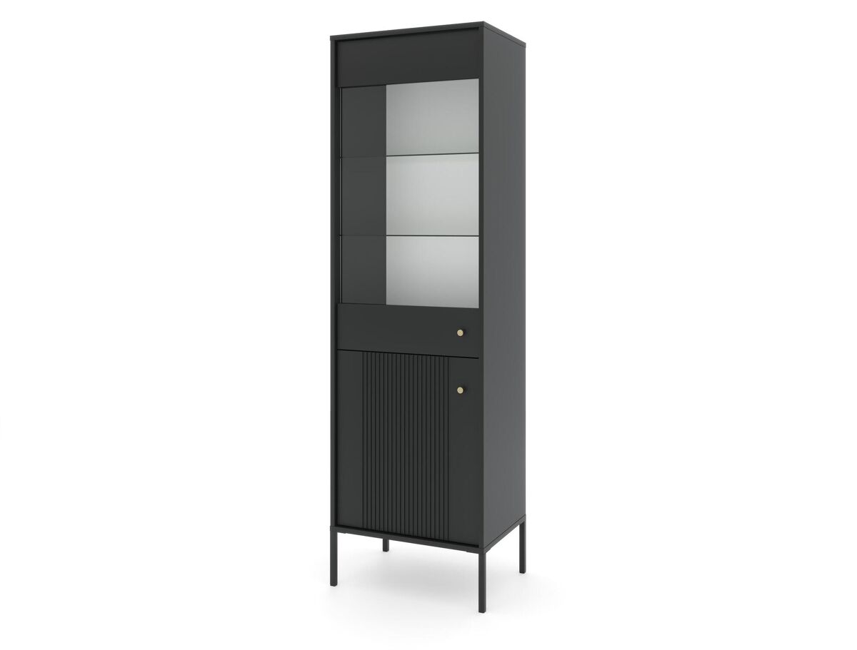 Vitrina iseo 54x39x180 negro