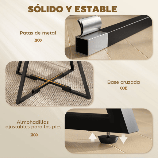 HOMCOM Mesa Redonda 100 cm para 4 Pessoas Mesa de Refeição de Estilo Industrial com Prateleira Efeito Madeira e Estrutura Metálica Preta