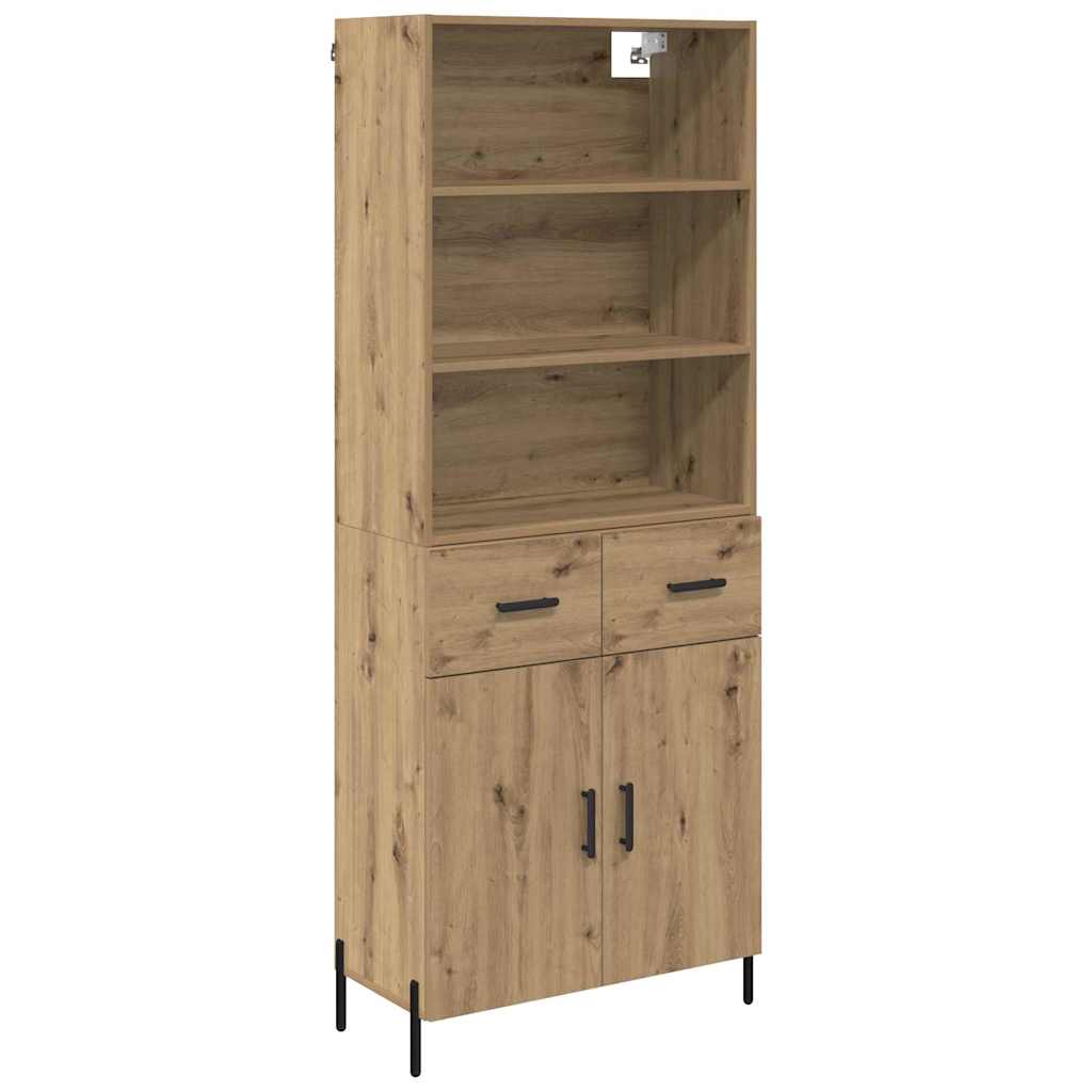 Aparador alto - Mueble de almacenamiento 69 Roble Artisan