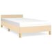 Estructura de cama individual para adultos 83x207 Estructura de cama individual para adultos 83x207 Crema