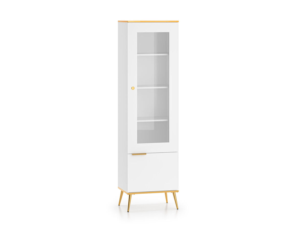 Vitrina viterbo 55x40x195 blanco