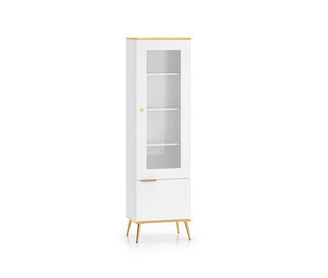 Vitrina viterbo 55x40x195 blanco