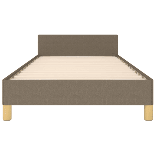 Estrutura de cama de solteiro para adultos c cabeceira tecido 90x200 cm