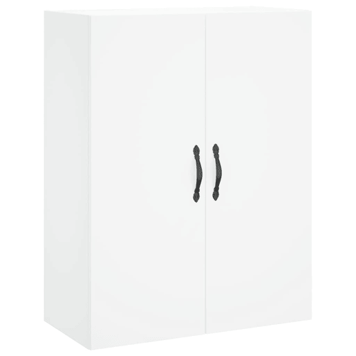 Armário alto - Bufete - Móvel de apoio 69,5x34x180 cm derivados de madeira branco pt670