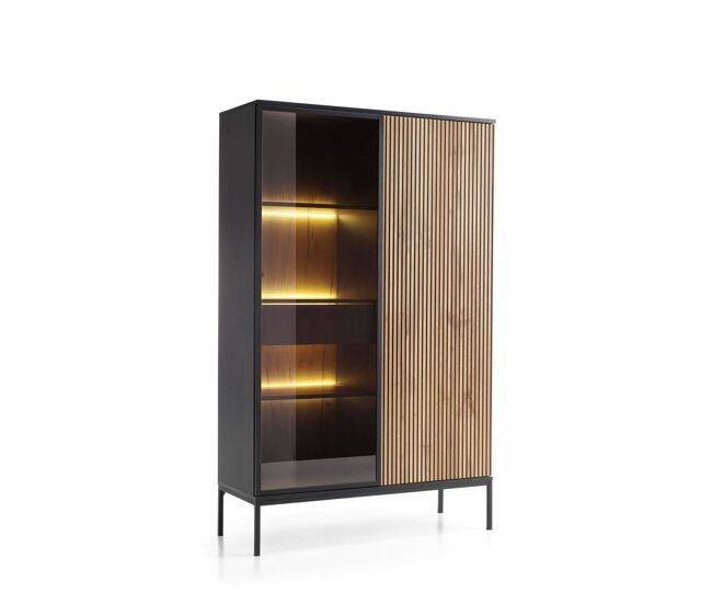 Vitrina sento 104x39x166 negro