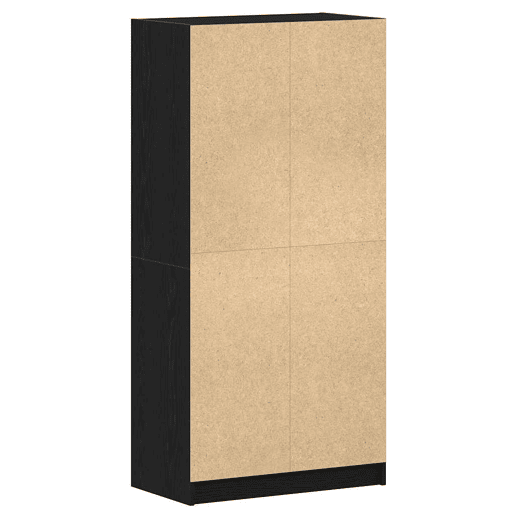 Aparador - Bufete - Móvel de apoio Carvalho Preto 68 x 37 x 142 cm pt1585